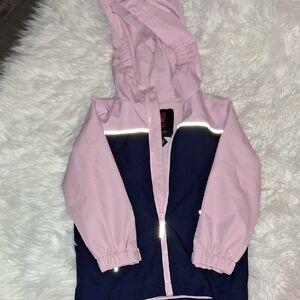 Swissrech Kids Pink and Blue Hooded Jacket 4t
